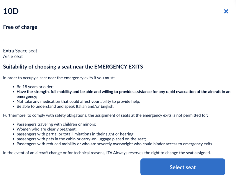 a screenshot of a seat
