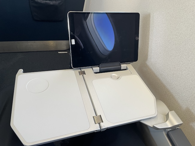 a tablet on a table