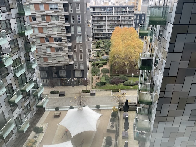 a view from a high rise building