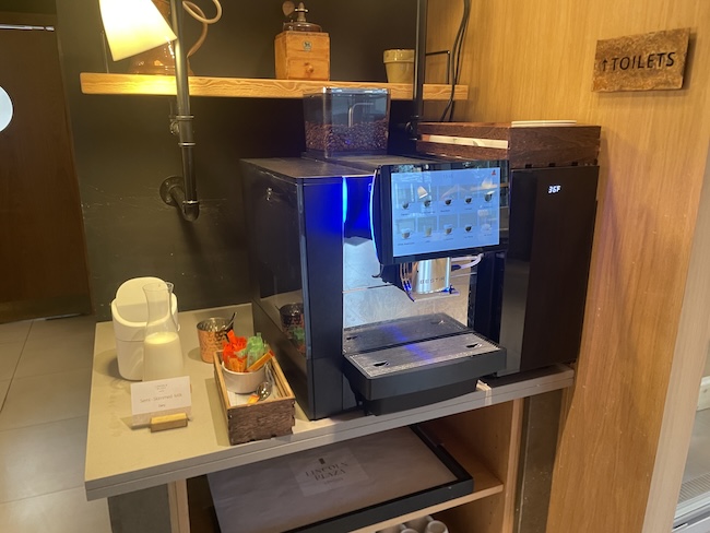a coffee machine on a table