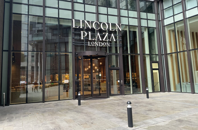 a building with glass windows