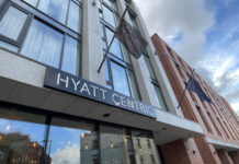 The front of the Hyatt Centric Hotel Dublin