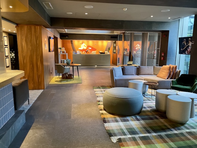 a room with a couch and a table