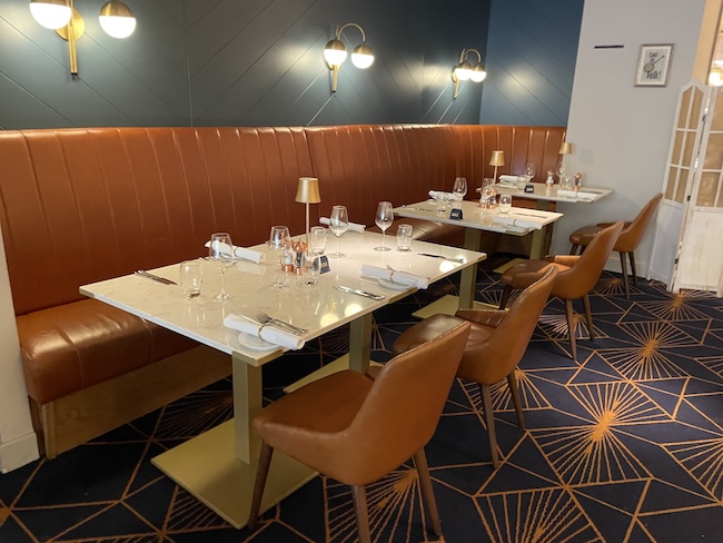 a table set up in a restaurant