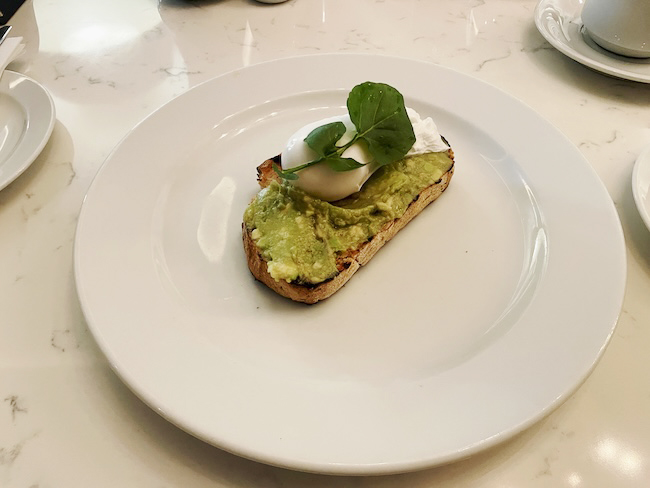 a plate of food on a table