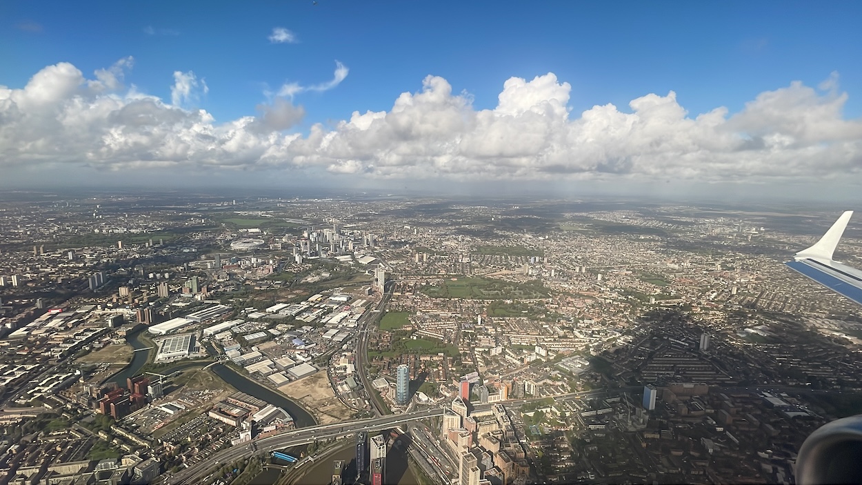 aerial view of a city