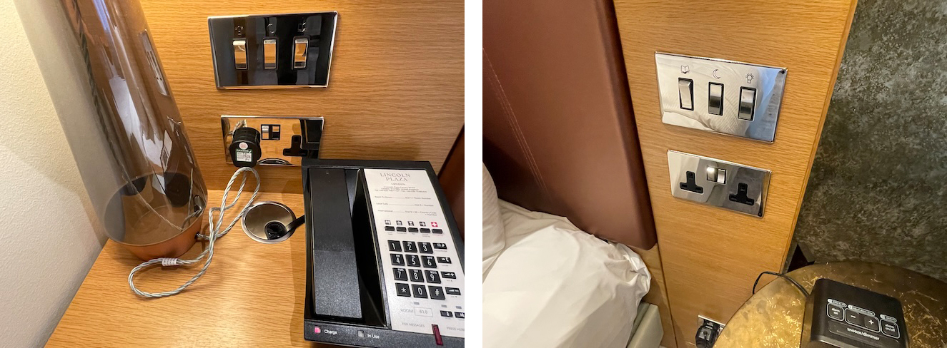 a telephone on a table