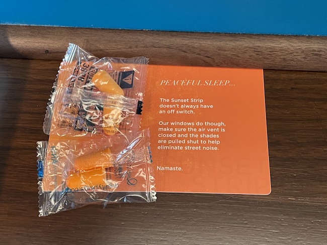 a package of ear plugs on a table