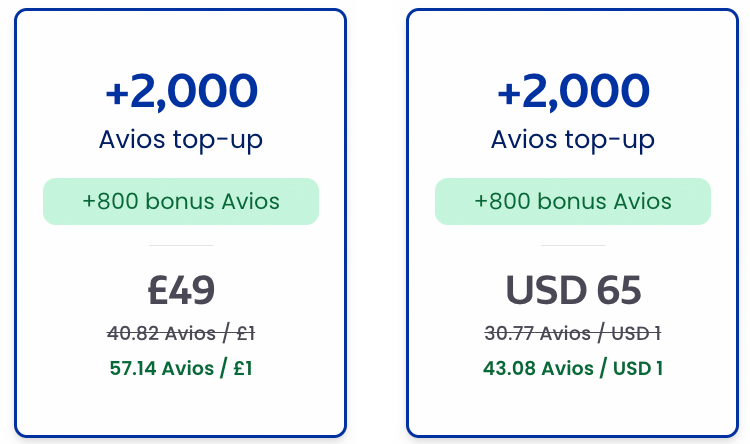 a screenshot of a screenshot of a price list