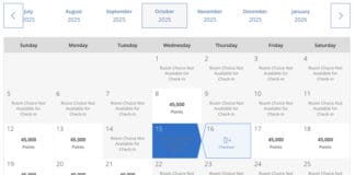 Hyatt award calendar upgrade
