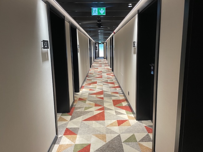 Hyatt Place Kraków hallway.