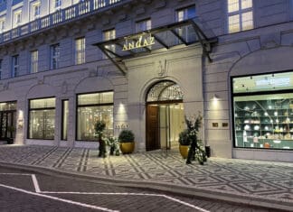 The front of the Andaz Prague