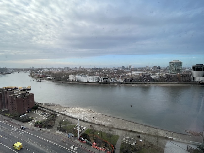 a city next to a river