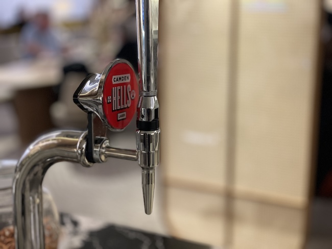a close up of a tap