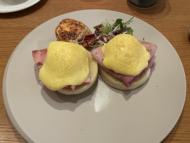 a plate of food on a table