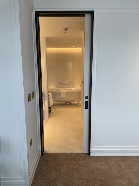 a door to a bathroom