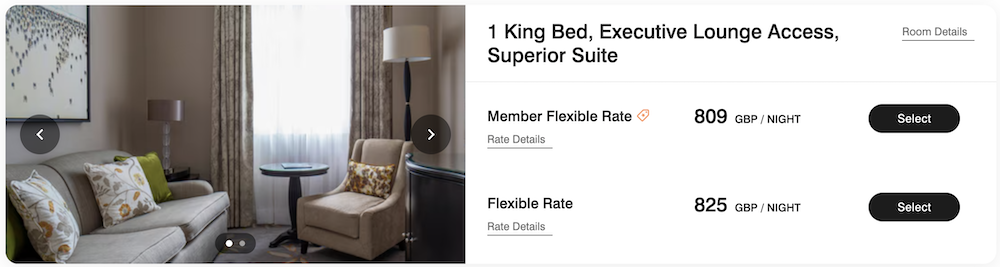 a screenshot of a hotel room