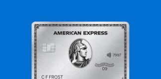 a silver credit card with a picture of a man