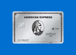 a silver credit card with a picture of a man