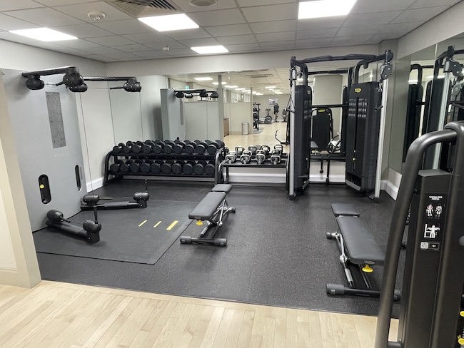 The gym/fitness center at the JW Marriott Grosvenor House London.