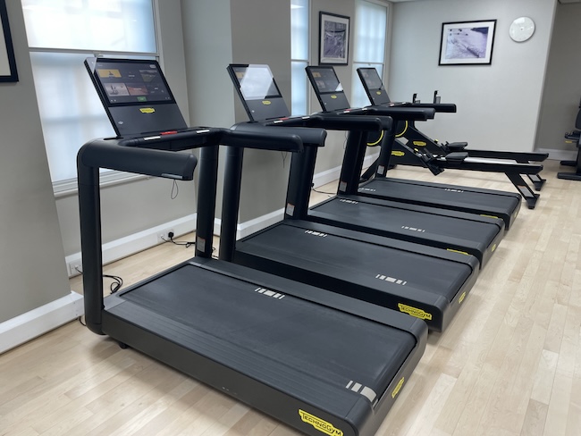 The gym/fitness center at the JW Marriott Grosvenor House London.