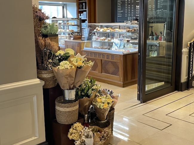 flowers in a store