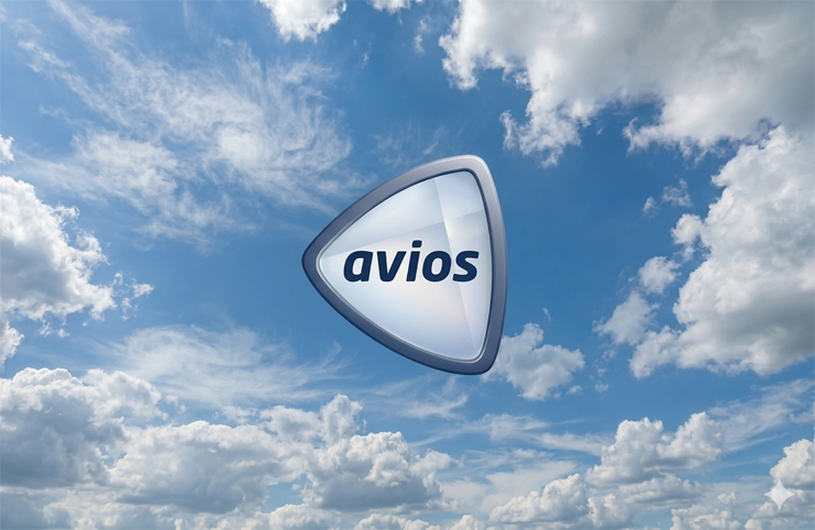 a triangular shaped object with text in the air