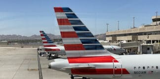 American Airlines aircraft parked at an airport