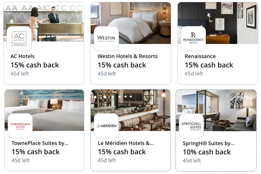 Chase's marriott targeted offers in november 2025