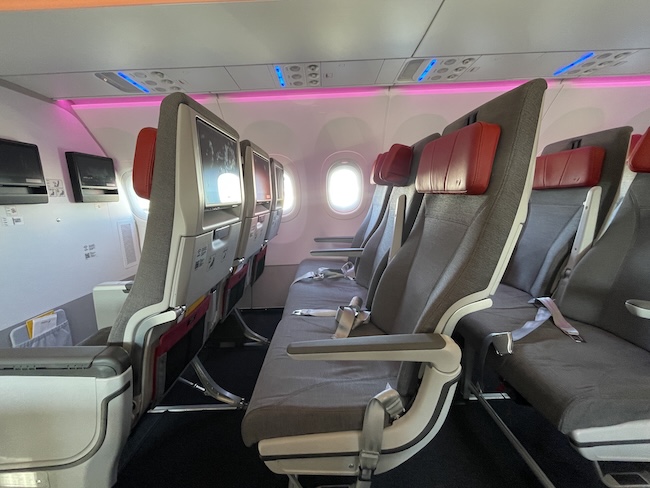 Iberia A321XLT Economy Class seats
