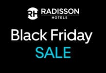 a black and white sign with white text