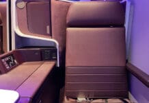 Virgin Atlantic Business Class seat.