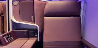 Virgin Atlantic Business Class seat.