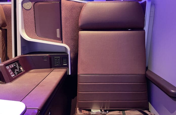Virgin Atlantic Business Class seat.
