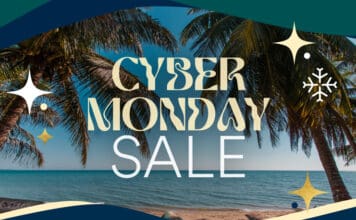 a advertisement for a cyber monday sale