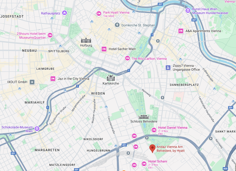 Map of Vienna