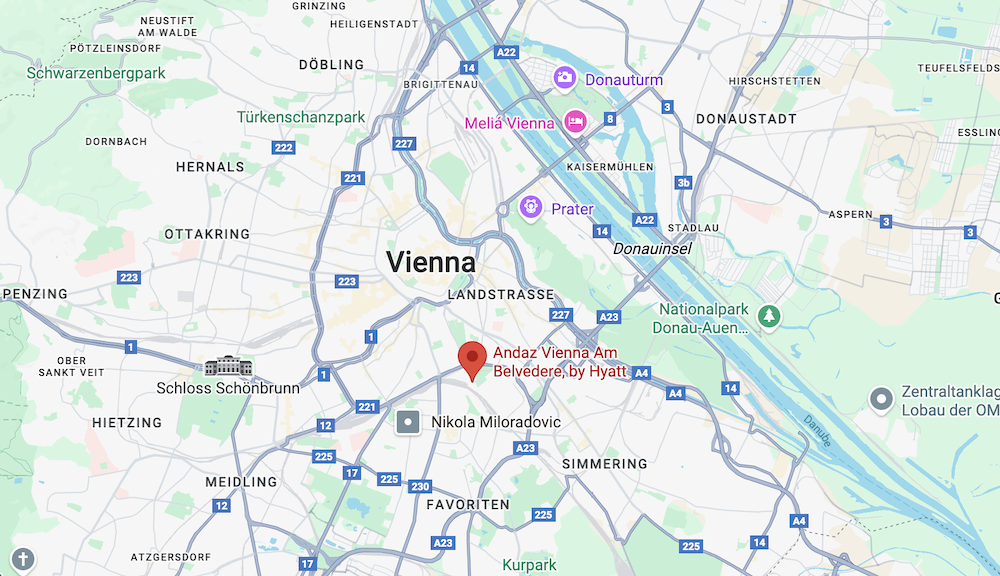 Map of Vienna