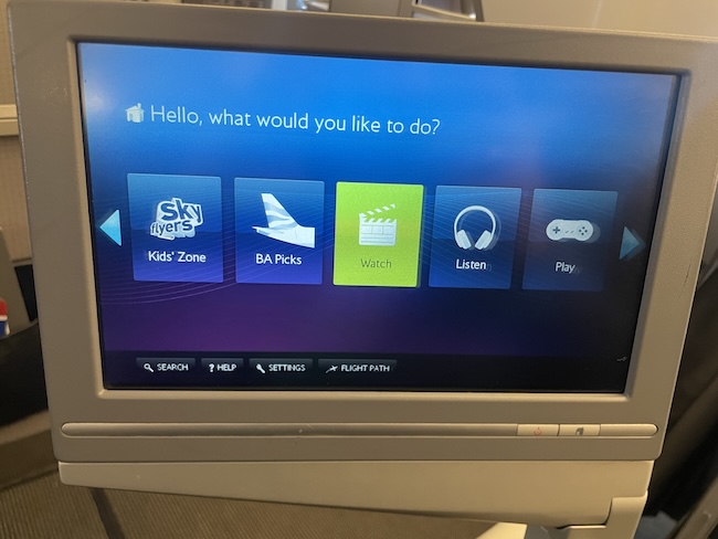 a screen with text on it
