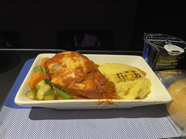 a plate of food on a table