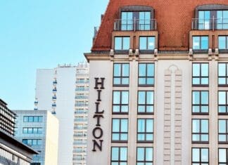 a building with many windows