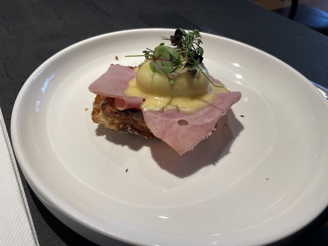a plate of food on a table