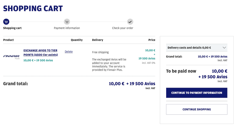 a screenshot of a delivery service