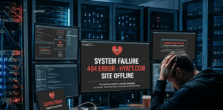 Image depicting a Hyatt website outage.