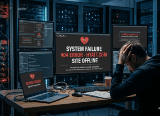 Image depicting a Hyatt website outage.