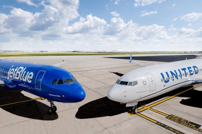 JetBlue United Airlines aircraft