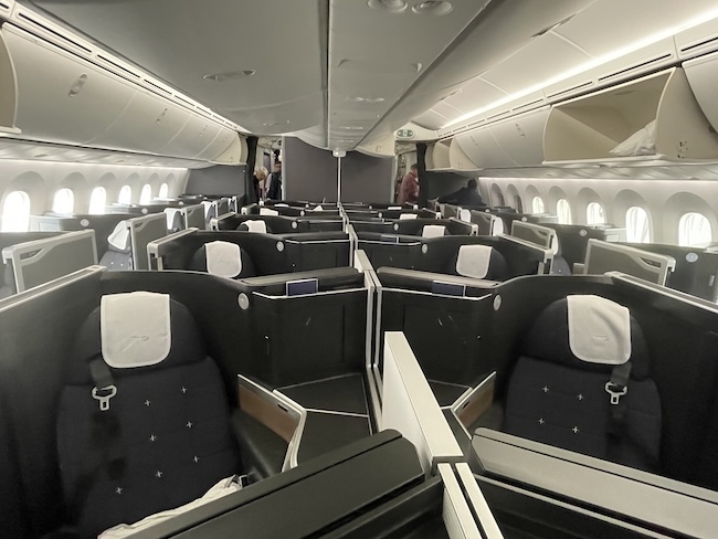 British Airways 787-10 Business Class Club Suite Cabin