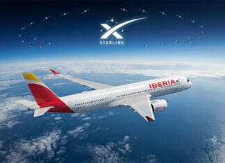 Iberia with Starlink Logo