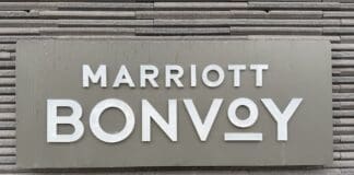 A Marriott Bonvoy sign.