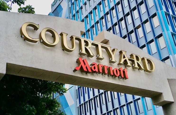 Image of a Marriott Courtyard Sign.