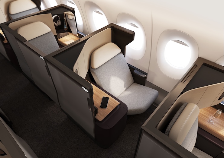Qantas A350-1000 Business Class Suite.